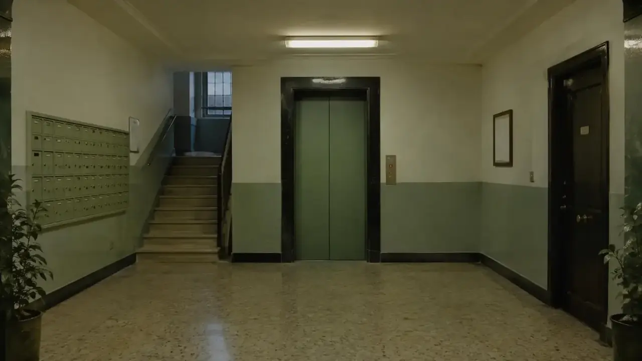 电梯里的四十秒 大象传媒 详情 电梯里的四十秒 详情页背景剧照,生活切片